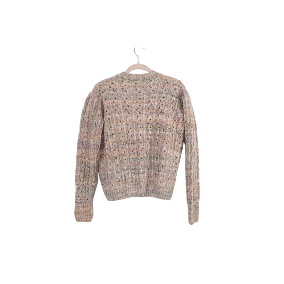 Bartolini Beige Pink Knit Crewneck Pullover Sweater Size L - Picture 6 of 9